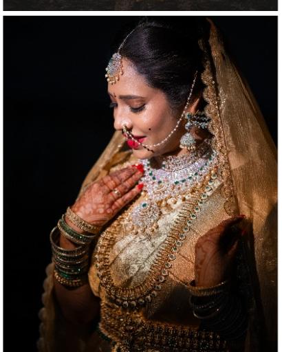 Elegant bridal jewelry close-up photography